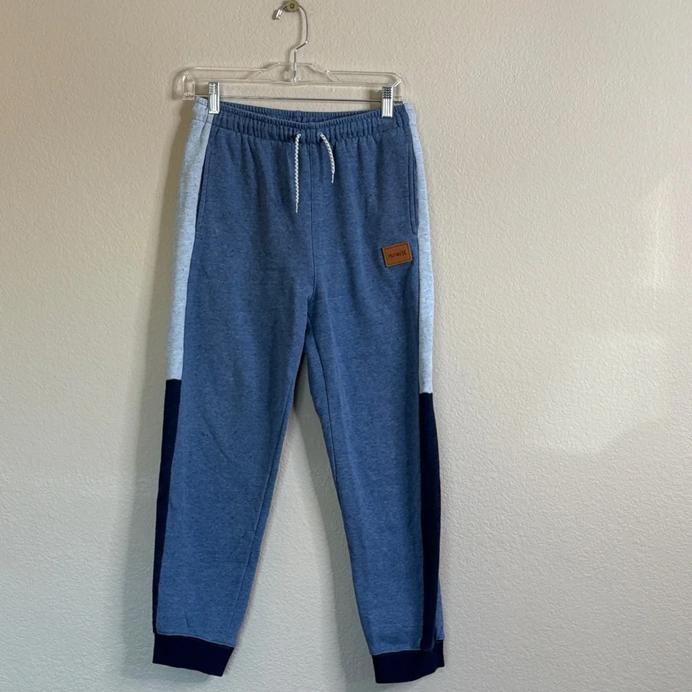 Hurley Boys Blue Jogger Sweatpants sz XL GUC